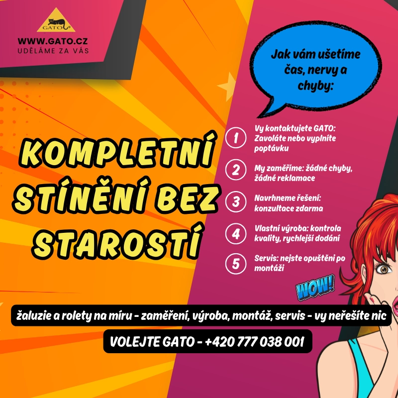 Kompletní stínění bez starostí